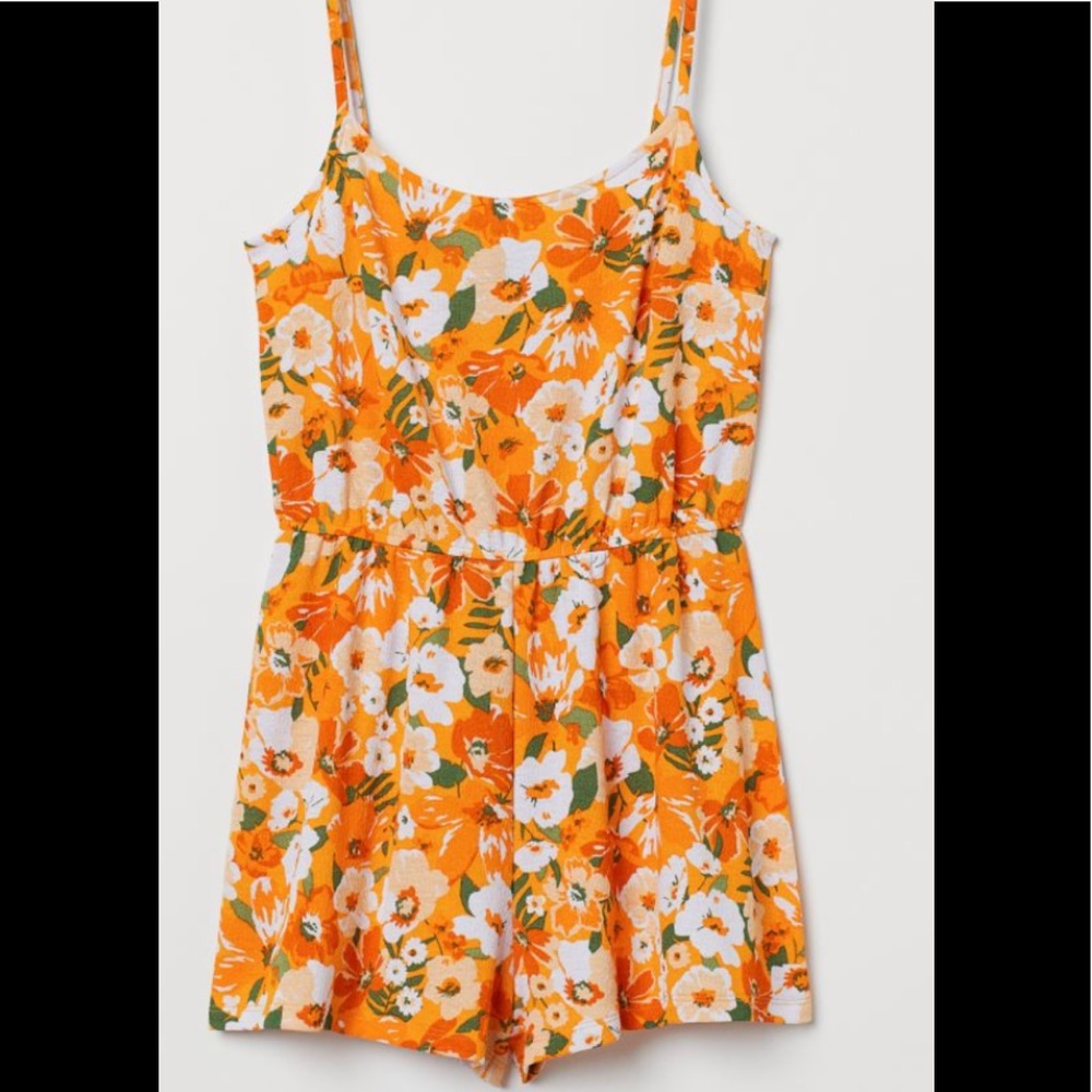 Spring/summer floral romper